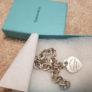 Tiffany & Co. Heart Charm Bracelet.